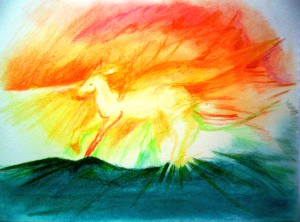 Naturwesenbild - Einhorn